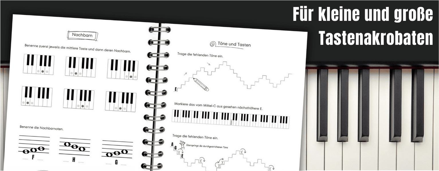 Klavierpaedagogik Klavierunterricht Piano spielen Harmonielehre Musiktheorie Tasten Starter Noten lesen